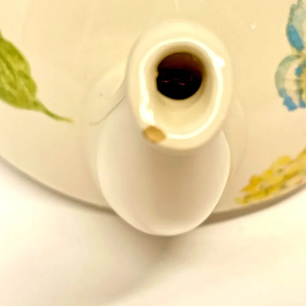 Cracker Barrel Hydrangea Ceramic Stackable 